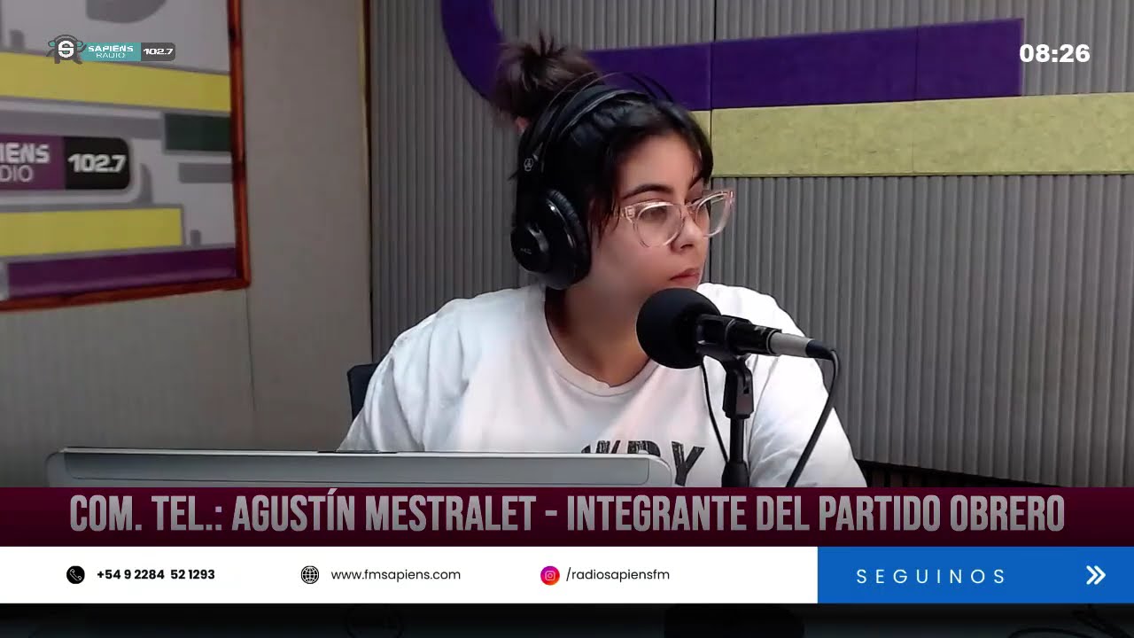 AGUSTÍN MESTRALET, integrante del PARTIDO OBRERO, la movilización en rechazo de la reforma laboral.