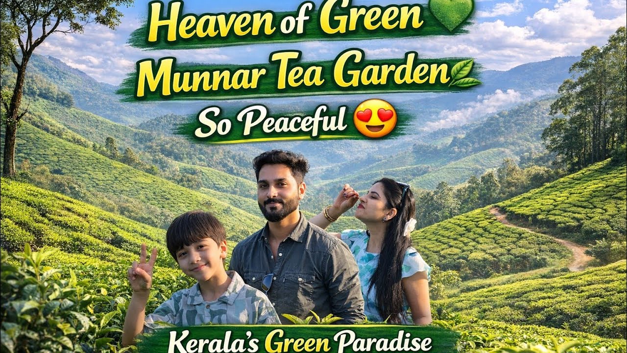 Munnar Tea Garden Tour 🌿 | Kerala’s Green Paradise | RupaRoshanVibes