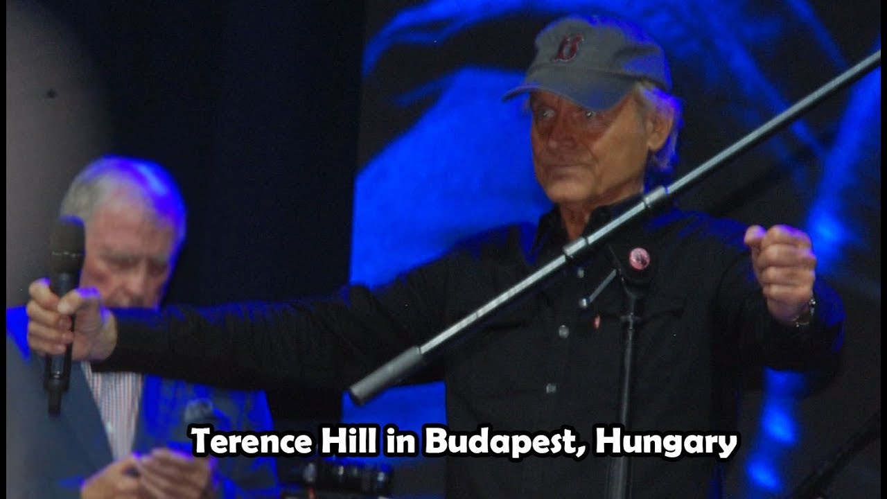 Terence Hill in Budapest, Hungary - Terence beszéde Budapesten