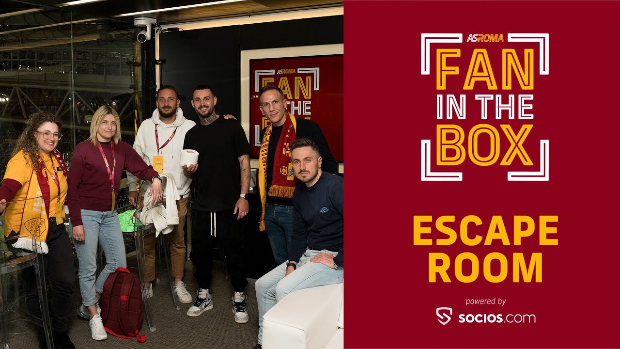 ⛓️ FAN IN THE BOX 🏟️ | LA PRIMA ESCAPE ROOM IN UNO STADIO IN UN MATCHDAY! | Socios.com 🤝 AS Roma