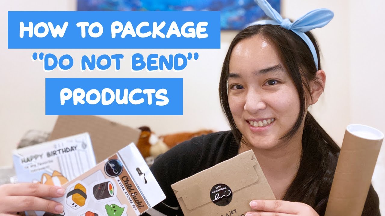 [How To] Package 'Do Not Bend' Products - Prints, Cards, Stickers - for Etsy/Retail || EmiiCreations