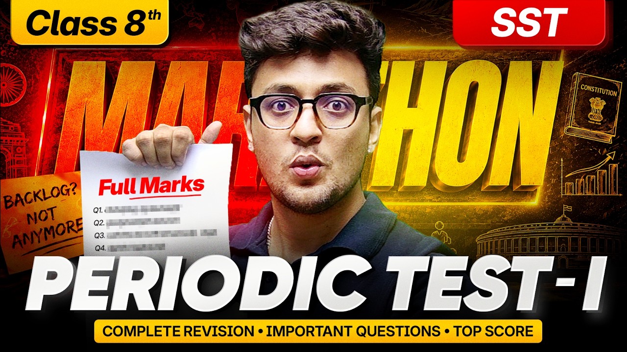 Class 8 SST PT-1 Marathon | Complete Revision + Most Important Questions | Score Full Marks 🔴 LIVE
