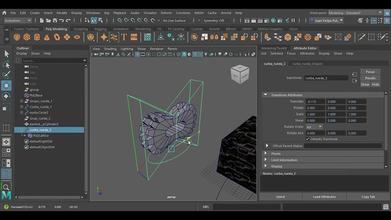 Tanque ruedas ma    Autodesk MAYA 2022 4  C  Users tstar 3D Objects Tanque ruedas ma         Curba r