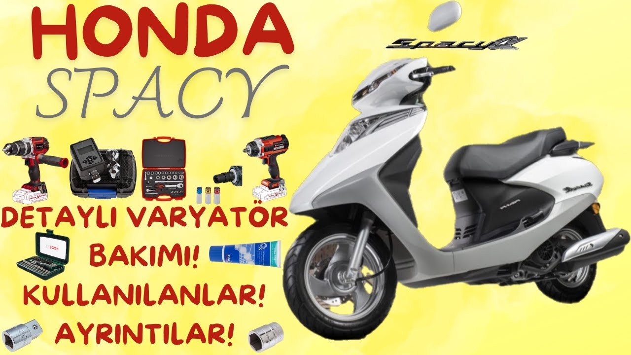 Honda Spacy Alpha Detaylı Varyatör Bakımı! Kullanılanlar & Ayrıntılar! 8.000 Km'de 1 Yapılmalı!