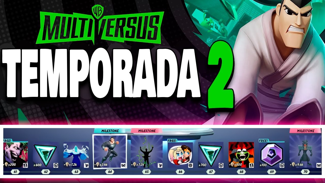 ASI ES la Temporada 2 de MULTIVERSUS + SORTEO 🎁 de PASE de BATALLA y Rankeds con Samurai Jack