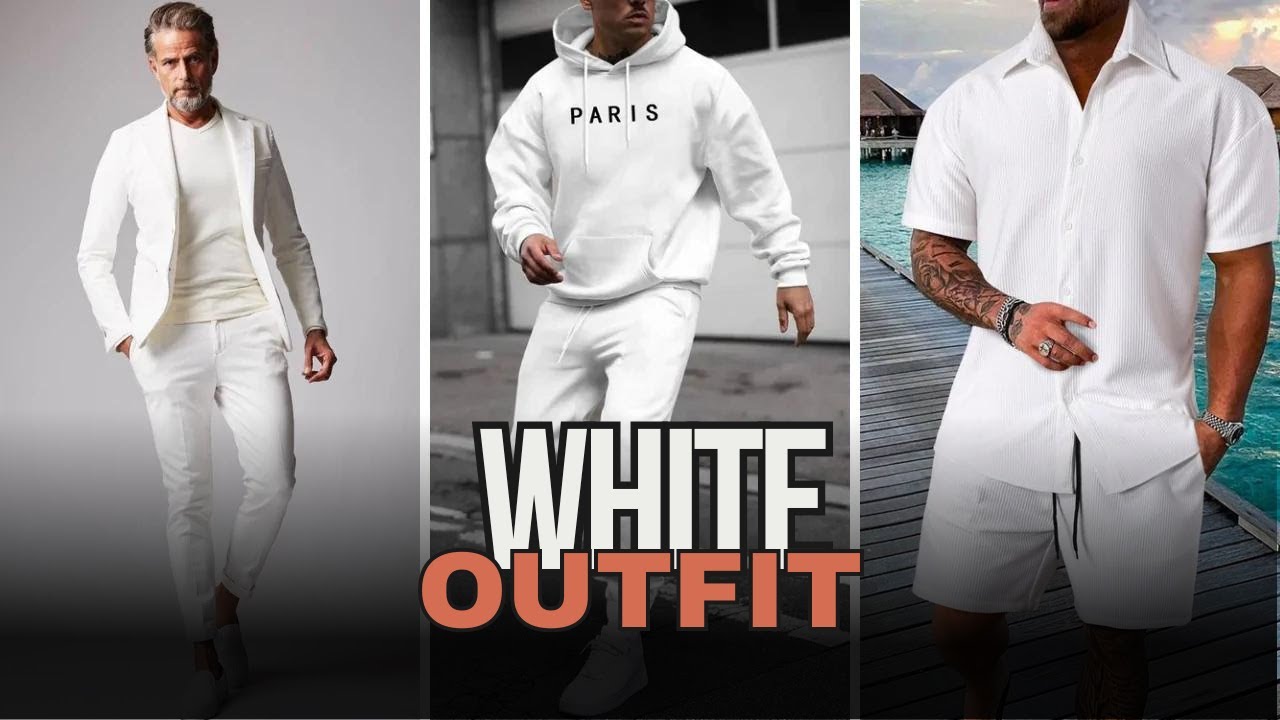 All White Men Outfit Ideas You Can't Miss! 2024 Fashion Trends