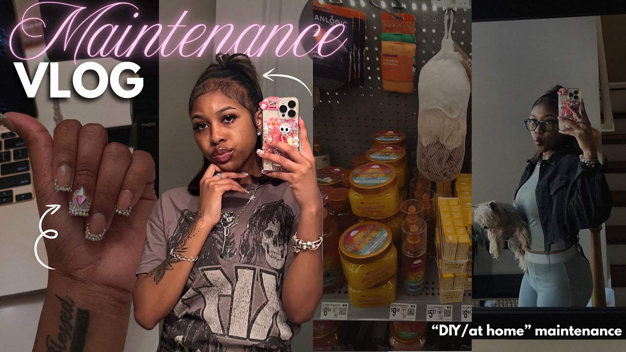 maintenance vlog💐☆: hair, nails, threading & more