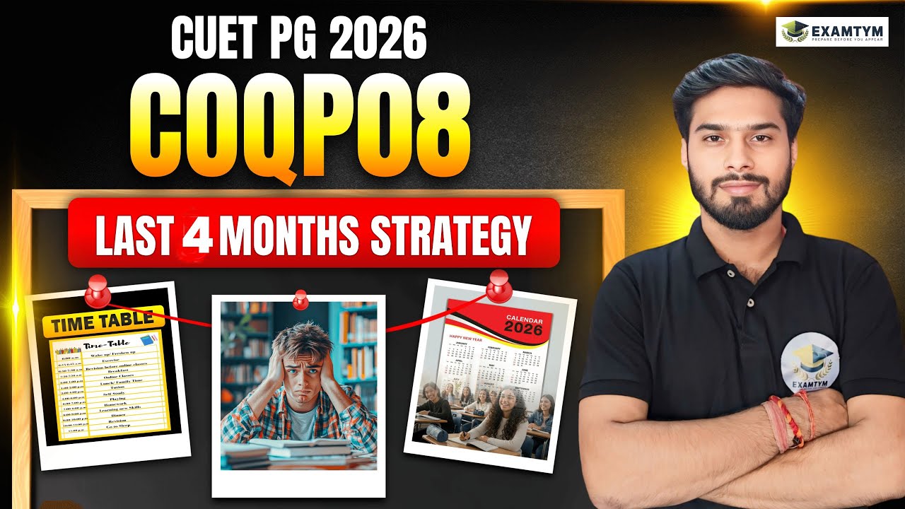 4-Month Master Strategy for CUET PG 2026 M.Com (COQP08) | Full Preparation Plan | Examtym