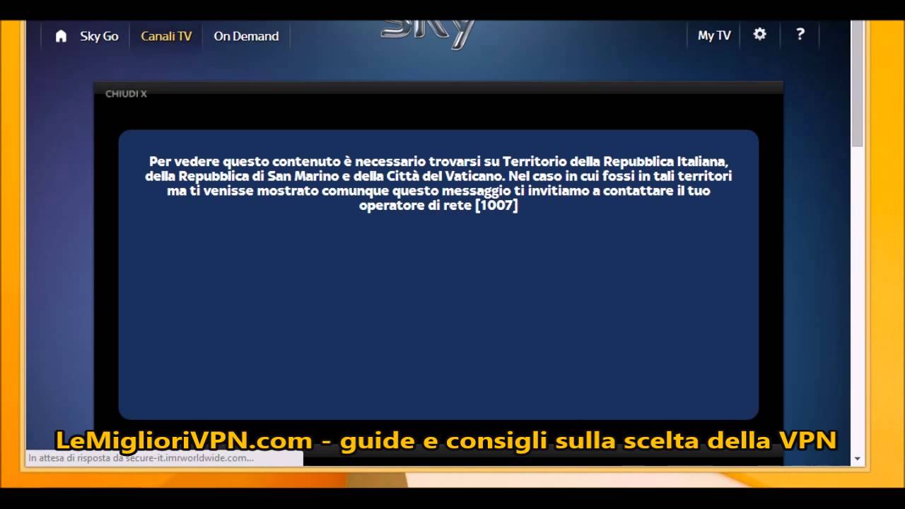 Come vedere Sky Go fuori Italia - Come vedere sky-go all'estero con una VPN