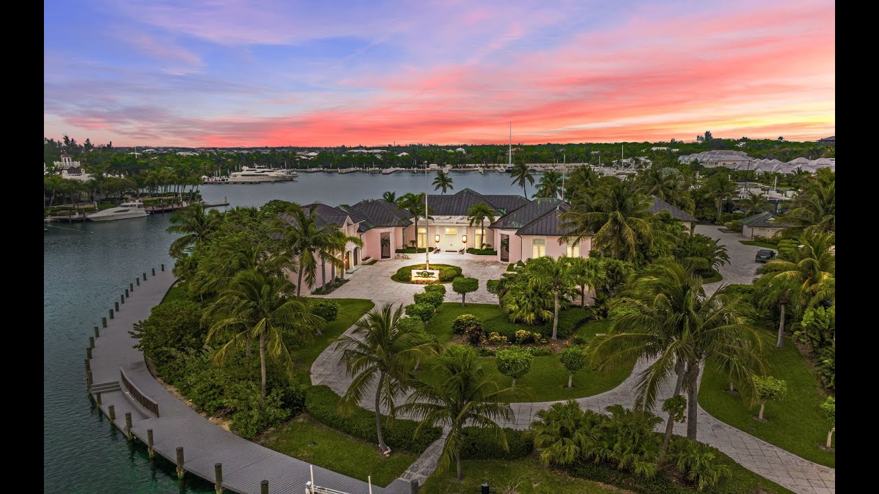 Luxurious $29,000,000 Canal front home in Lyford Cay Bahamas!