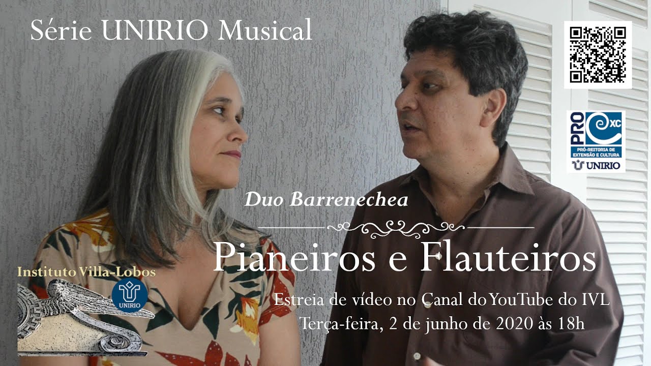 Pianeiros e Flauteiros – Duo Barrenechea na Série UNIRIO Musical  2020