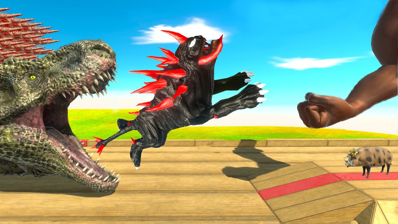 DEADLY PUNCH TO T-REX DEADLY MOUTH - Animal Revolt Battle Simulator ARBS