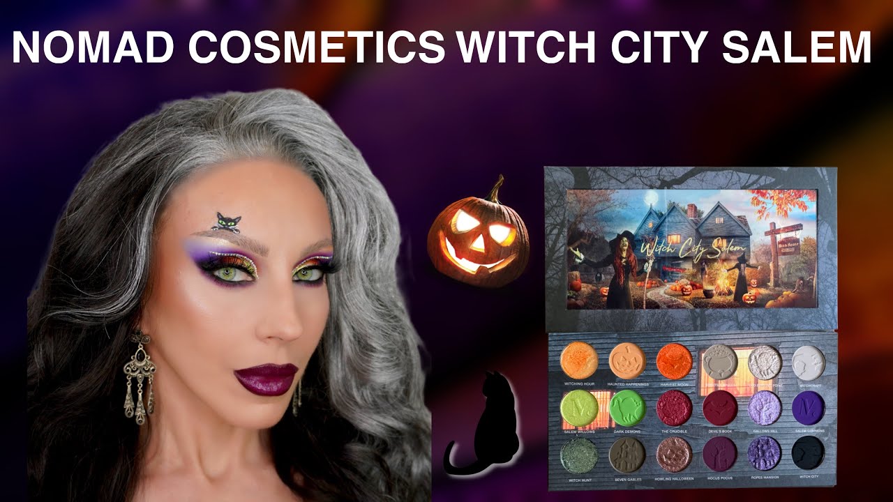 NOMAD COSMETICS WITCH CITY SALEM HALLOWEEN PALETTE REVIEW