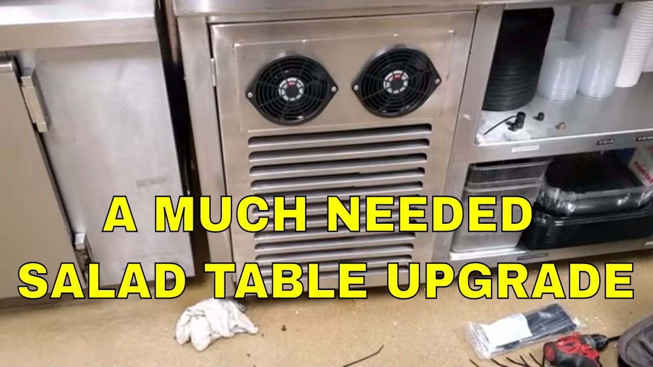 A MUCH NEEDED  SALAD TABLE UPGRADE