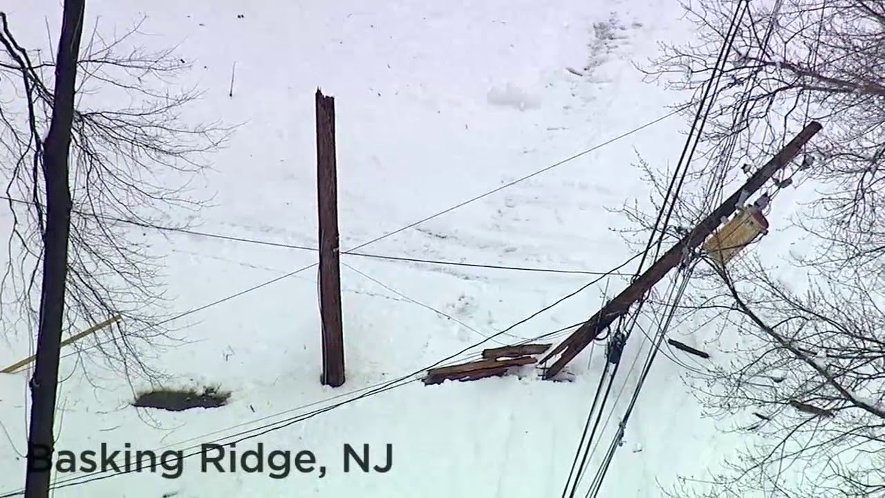 Drone and chopper video of nor'easter damage across Tri-State