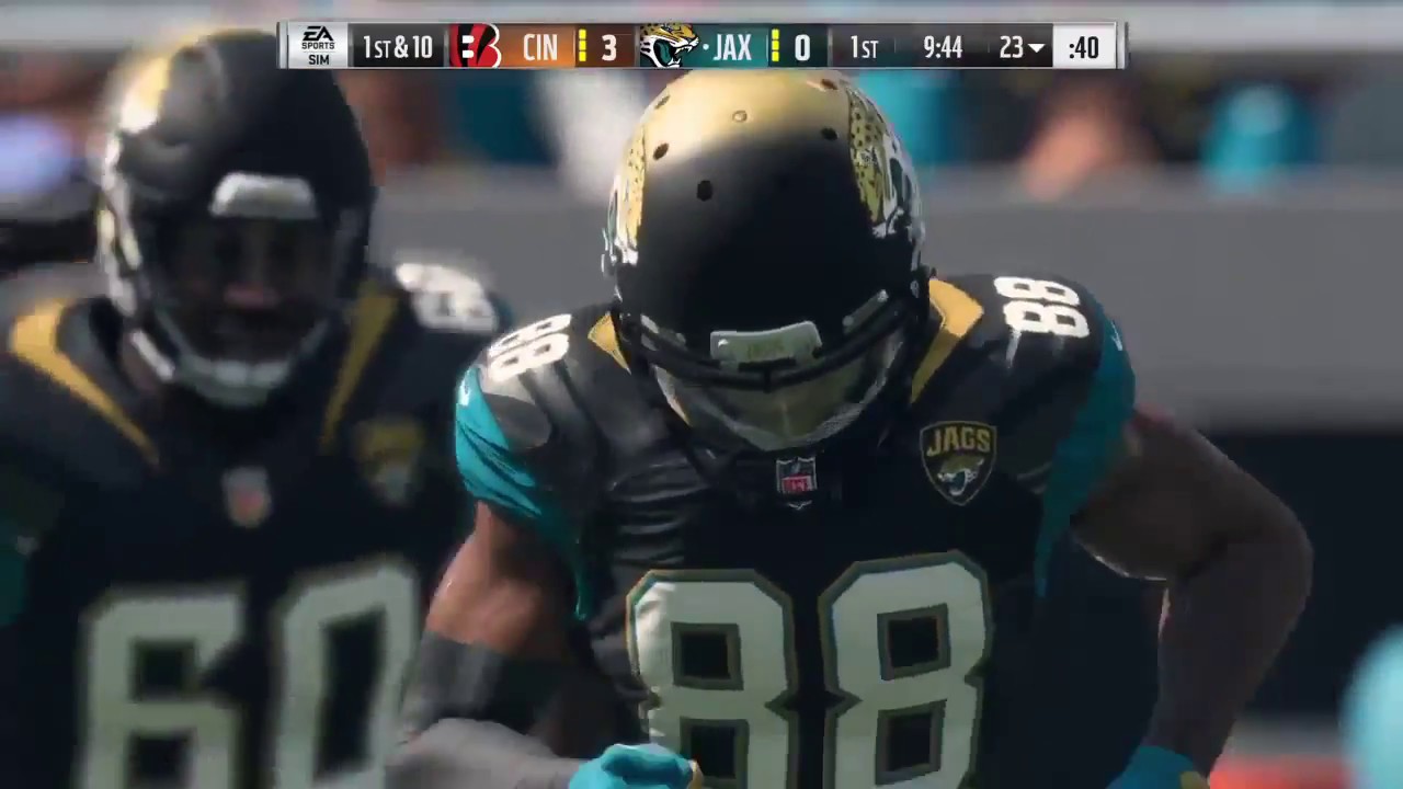 Madden 18 - Cincinnati Bengals  vs  Jacksonville Jaguars  - Full Game Simulation Nation