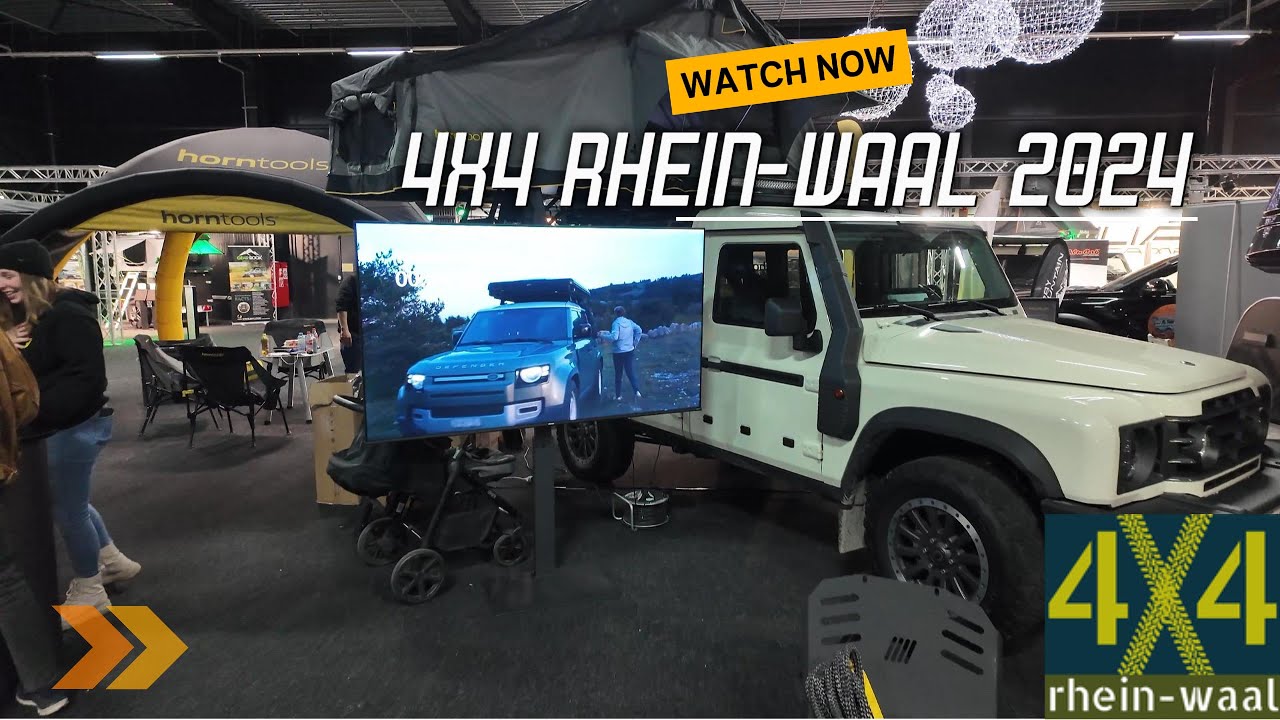 Messerundgang auf der  Offroad-Messe 4x4 Rhein Waal in Kalkar 2024 in der Halle