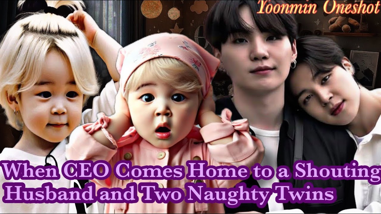 When CEO comes home to a shouting husband and two naughty twins❤️‍🩹✨||Yoonmin Twoshots ||Yoonmin ff✨