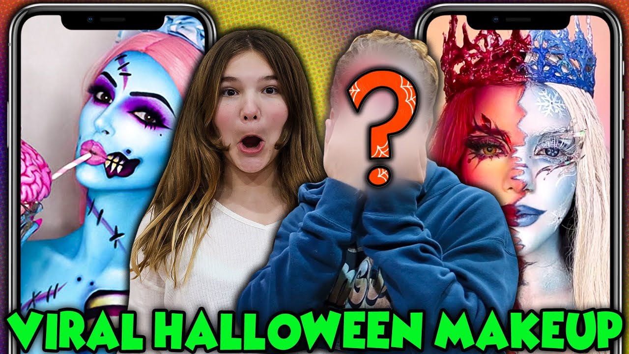 Recreating Viral Halloween Makeup Looks...Bad Idea
