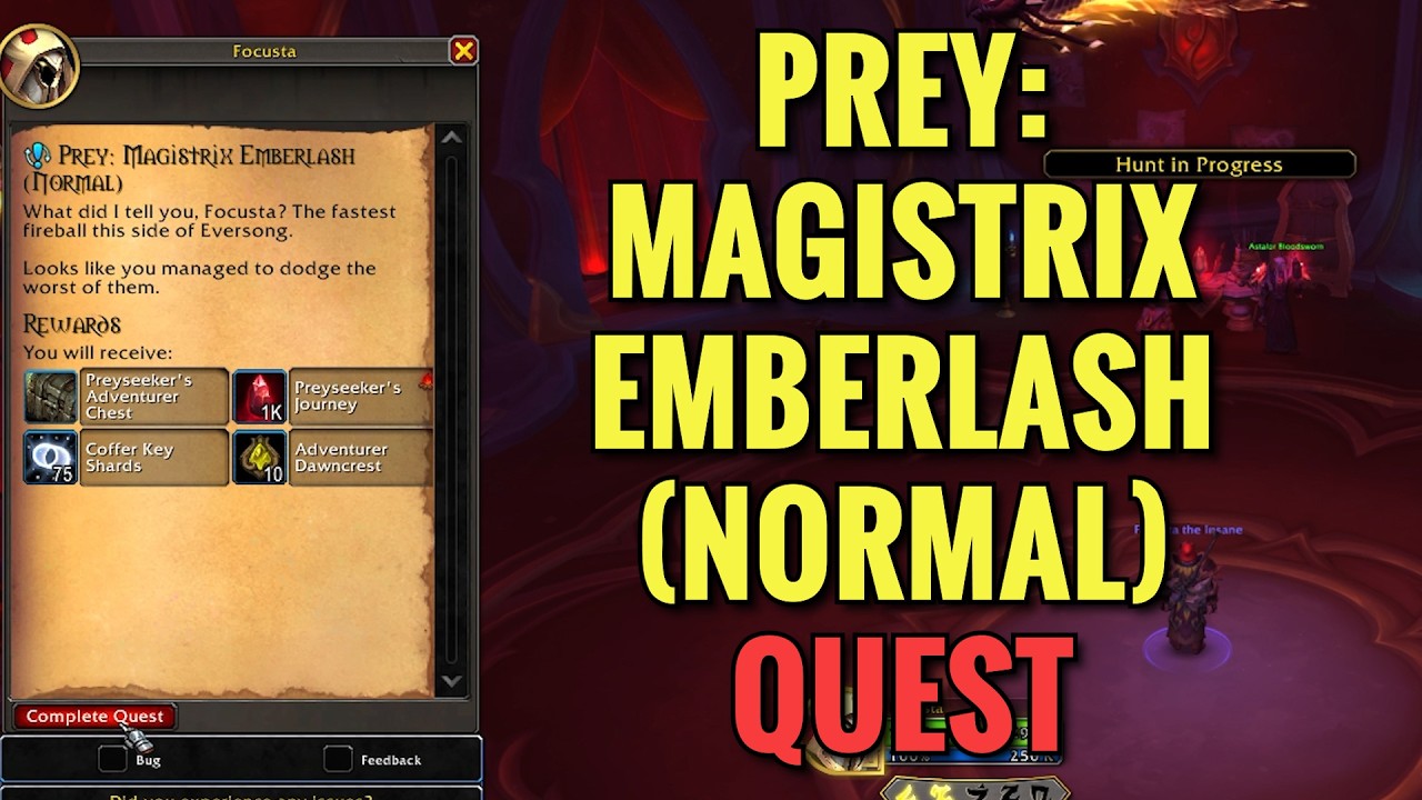 Prey: Magistrix Emberlash (Normal) Quest (WoW Midnight)