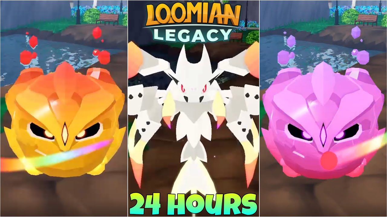 Я охотился 24 часа в парке Лумунити | Loomian Legacy