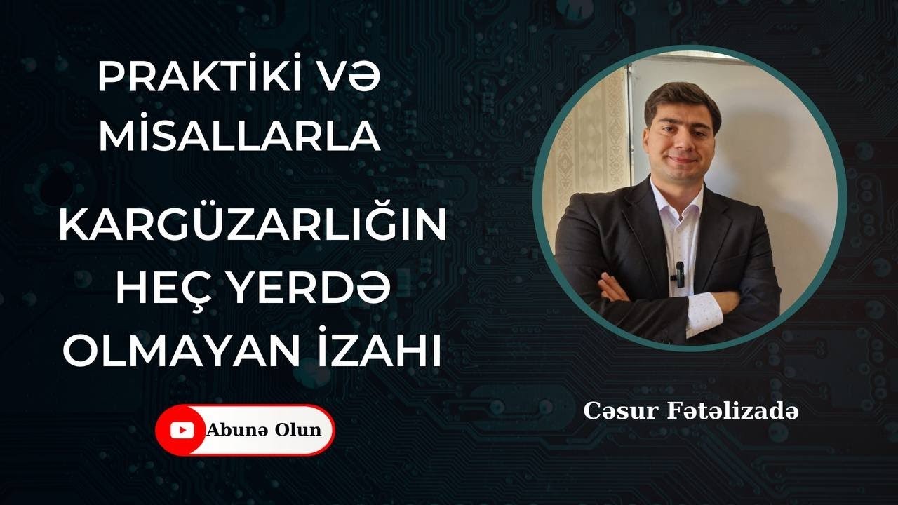 Hər kəsin Çətin hesab etdiyi Kargüzarlığın PRAKTİKİ izahı
