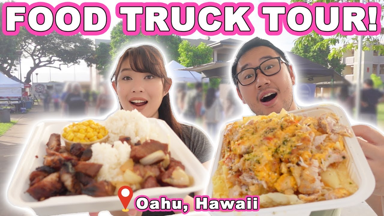 FOOD TRUCK TOUR! || [Oahu, Hawaii] Plate Lunch, Smoked Meat, Pan Roast and Dessert!