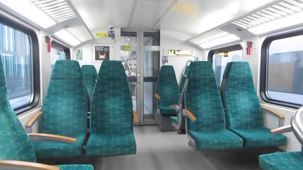 Stadler KISS ODEG : przyjazd+wnetrze+odjazd+przelot z v max / Stadler KISS Zug Präsentation