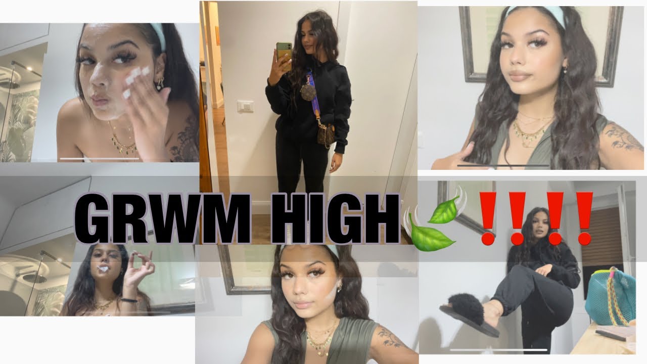 GRWM H1GH‼️🍃 (skincare, make-up, hair, outfit)