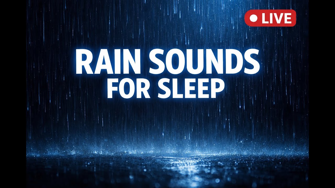 24/7 LIVE Rain Sounds for Sleep 💤 Calm Mind, Relaxing Sleep Sounds