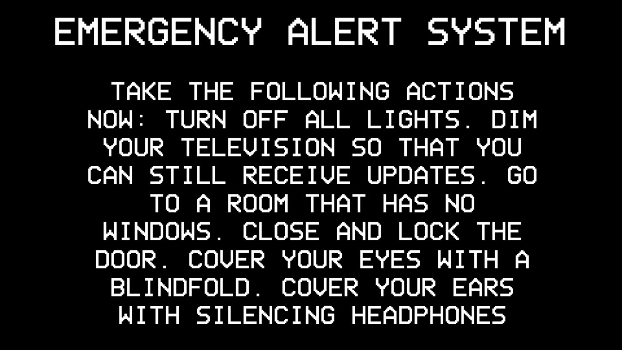 Creepy EAS Mock: Look at the Lights *LOUD VOLUME*