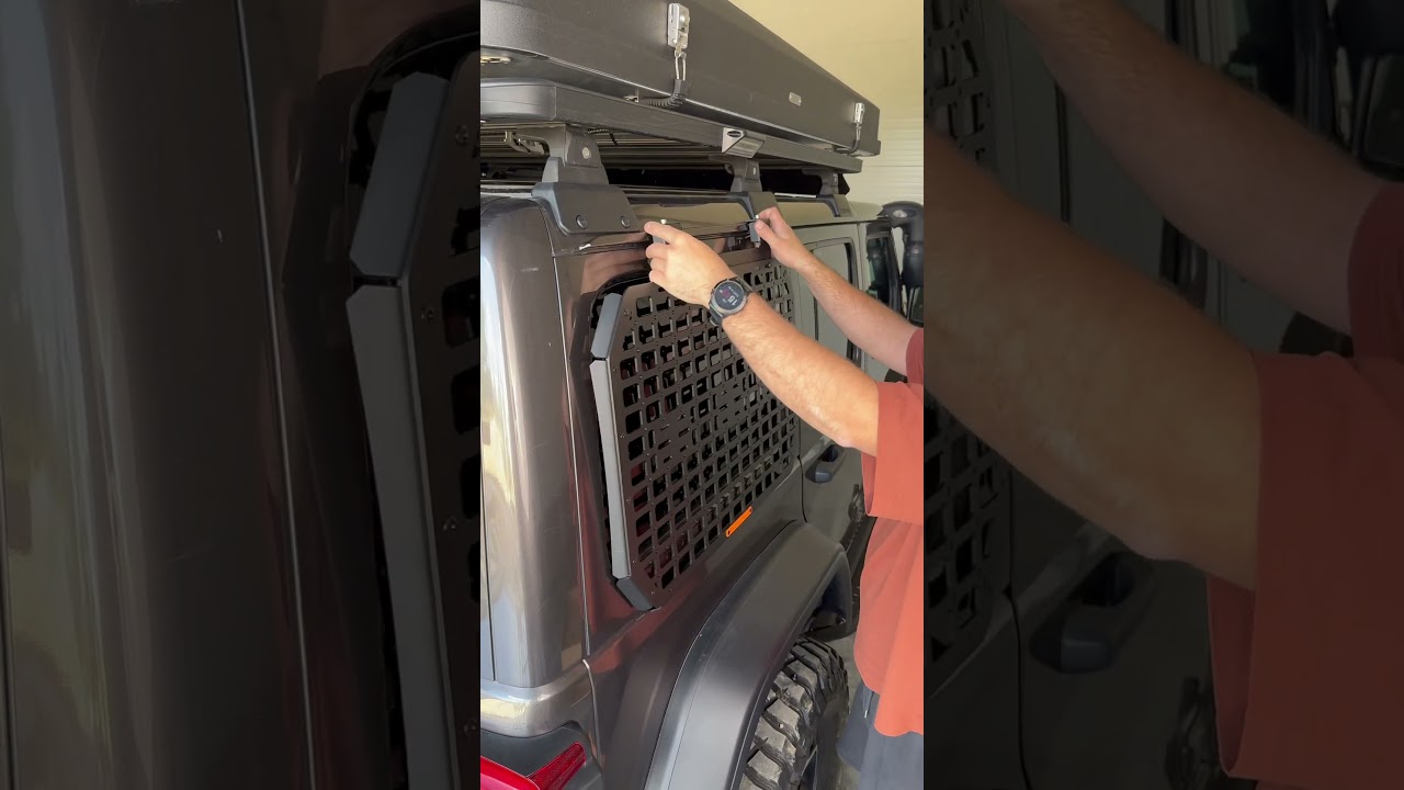Jeep Wrangler JLU External Molle Panel #expeditiongear #accessoriesforadventure