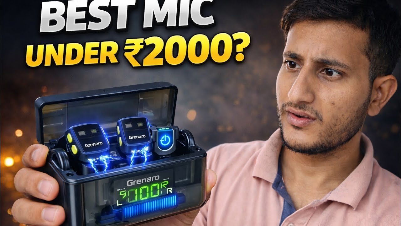Grenaro P10 Wireless Mic Review 🔥 Sound Test | Best Budget Wireless Mic for YouTubers