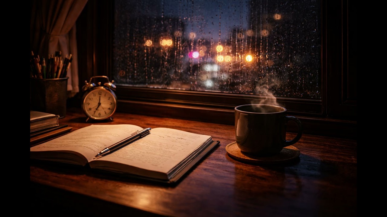 Rainy Window Lofi 🌧️ Study & Chill (30 Min Cozy Mix)