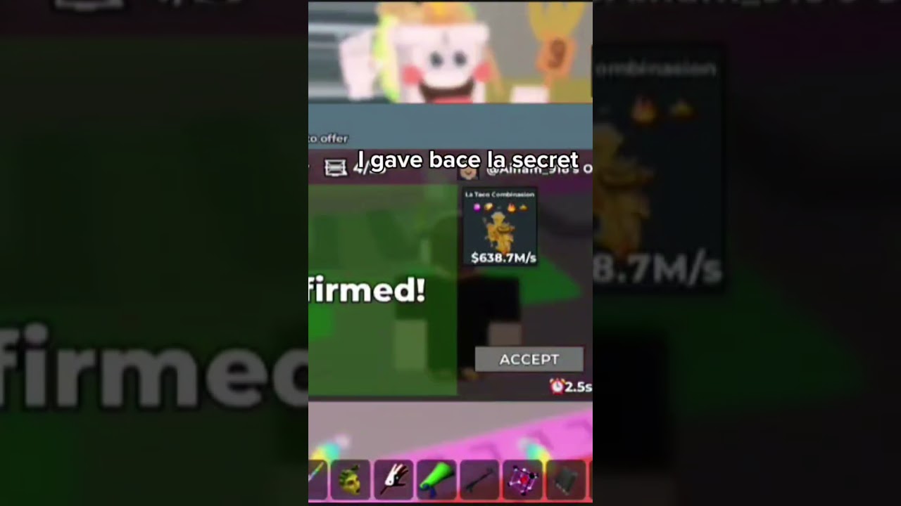 trading for a la taco! #roblox #gaming #sab #edit #stealabrainrot