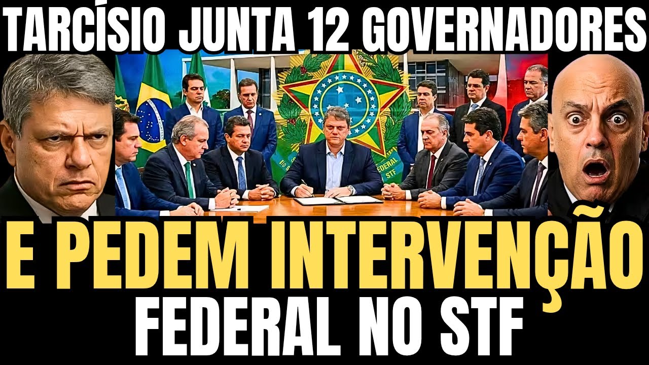 TARC&Iacute;SIO JUNTA 12 GOVERNADORES BOLSONARISTAS E ASSINAM CARTA PEDINDO INTERVEN&Ccedil;&Atilde;O FEDERAL NO STF