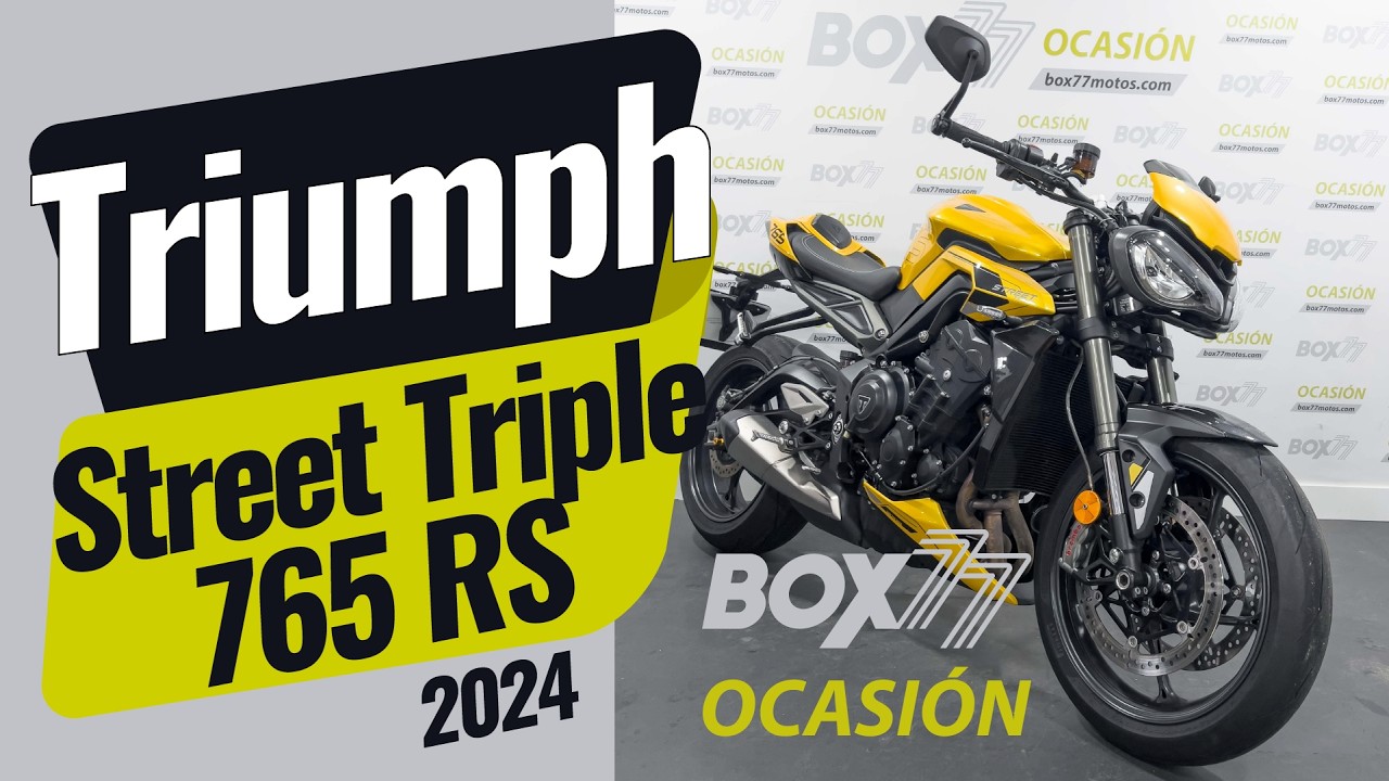 Vídeo de la Triumph Triple 765 RS del año 2024