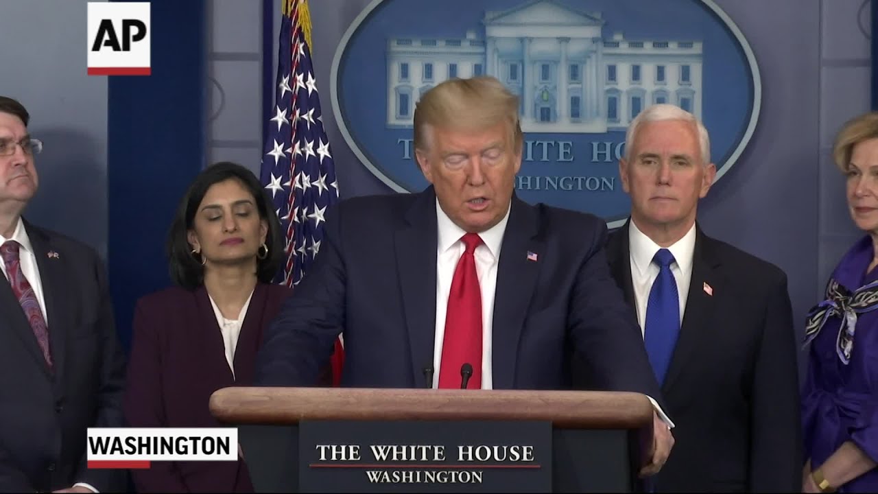 Trump calls himself 'wartime president' as he battles virus