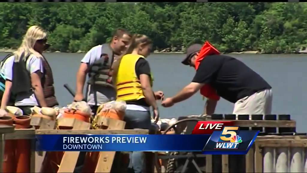 Fireworks crews prepare for July 4 show