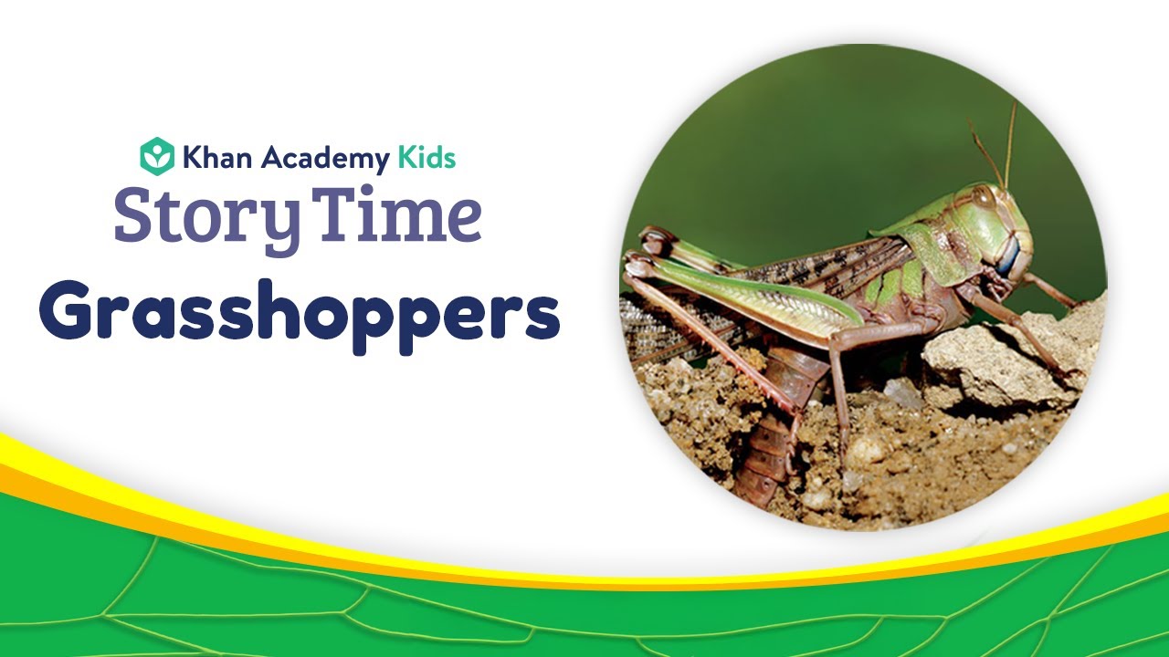 Grasshoppers | Kids Book Read Aloud | Story Time with Khan Academy Kids | Nonfiction books