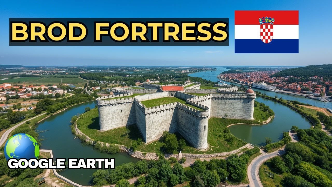 Google Earth View of Brod Fortress in Slavonski Brod, Croatia