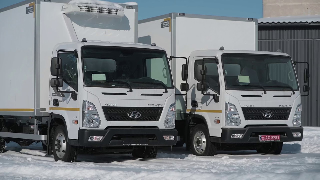 Hyundai EX8 с фургонами InterCargoTruck