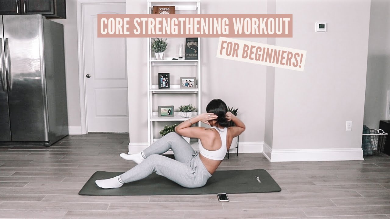 Core Strengthening Workout for Beginners | real time & no equipment!