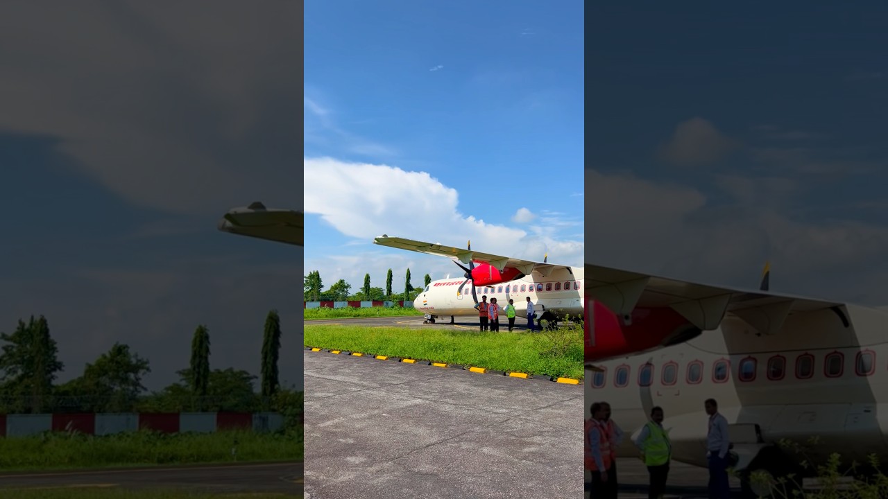 Tezpur airport to Guwahati #airport#assam#travel#guwahati#flight#trending#allianceair#music#nature