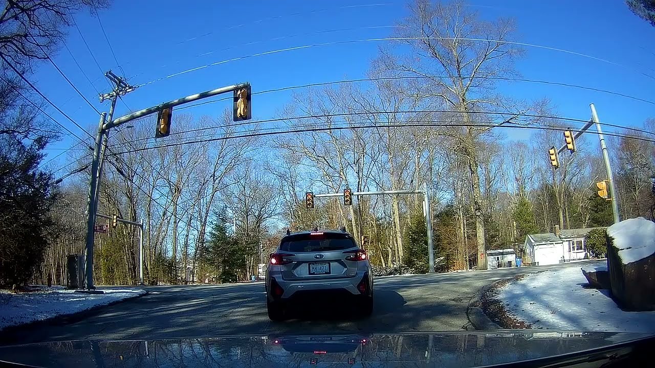 Driving through Lincoln and North Providence, Rhode Island