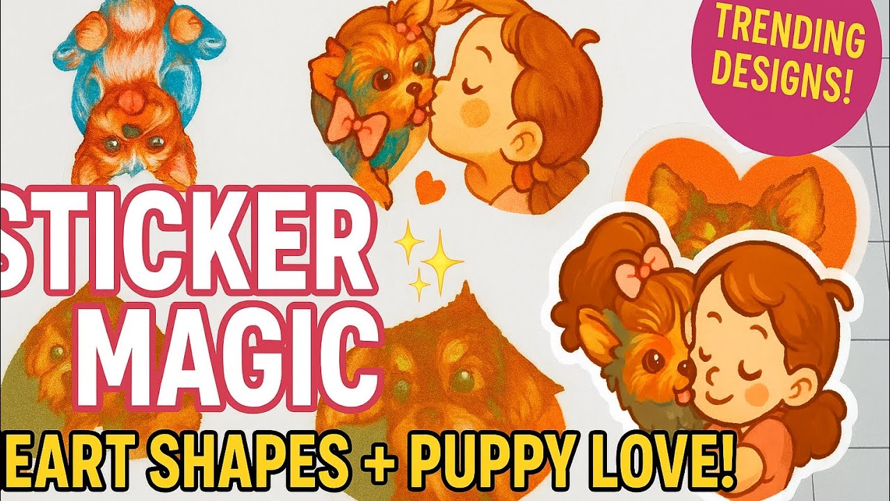 Sticker Magic Unleashed: How I Created Viral Heart-Shaped Designs with Silhouette & Canva!