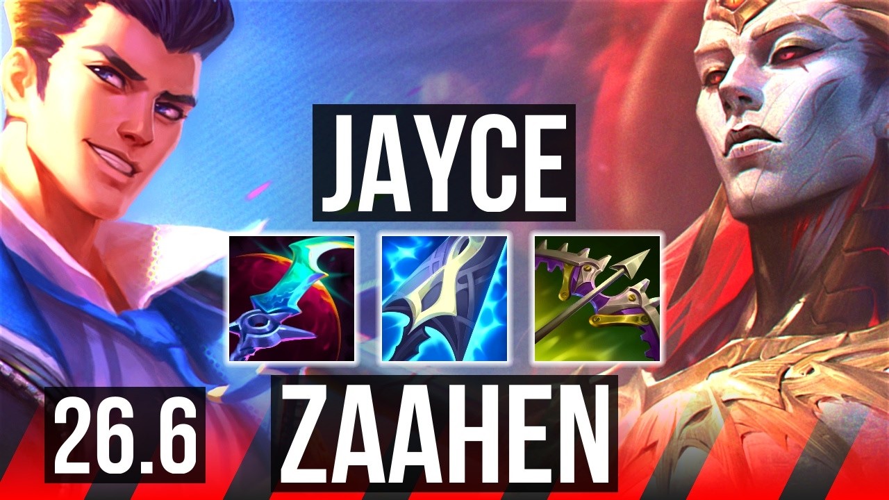 JAYCE vs ZAAHEN (TOP) | EUW Master | 26.6