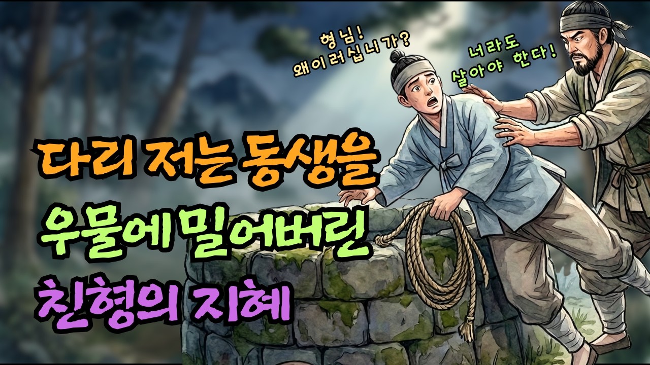 10년 전 썩은 동아줄과 함께 우물에 버려진 절름발이 동생, 형의 핏빛 서찰을 품고 돌아와 살인자 계모를 심판하다. | 야담 | 민담 | 조선시대 | 오디오북 | 수면동화