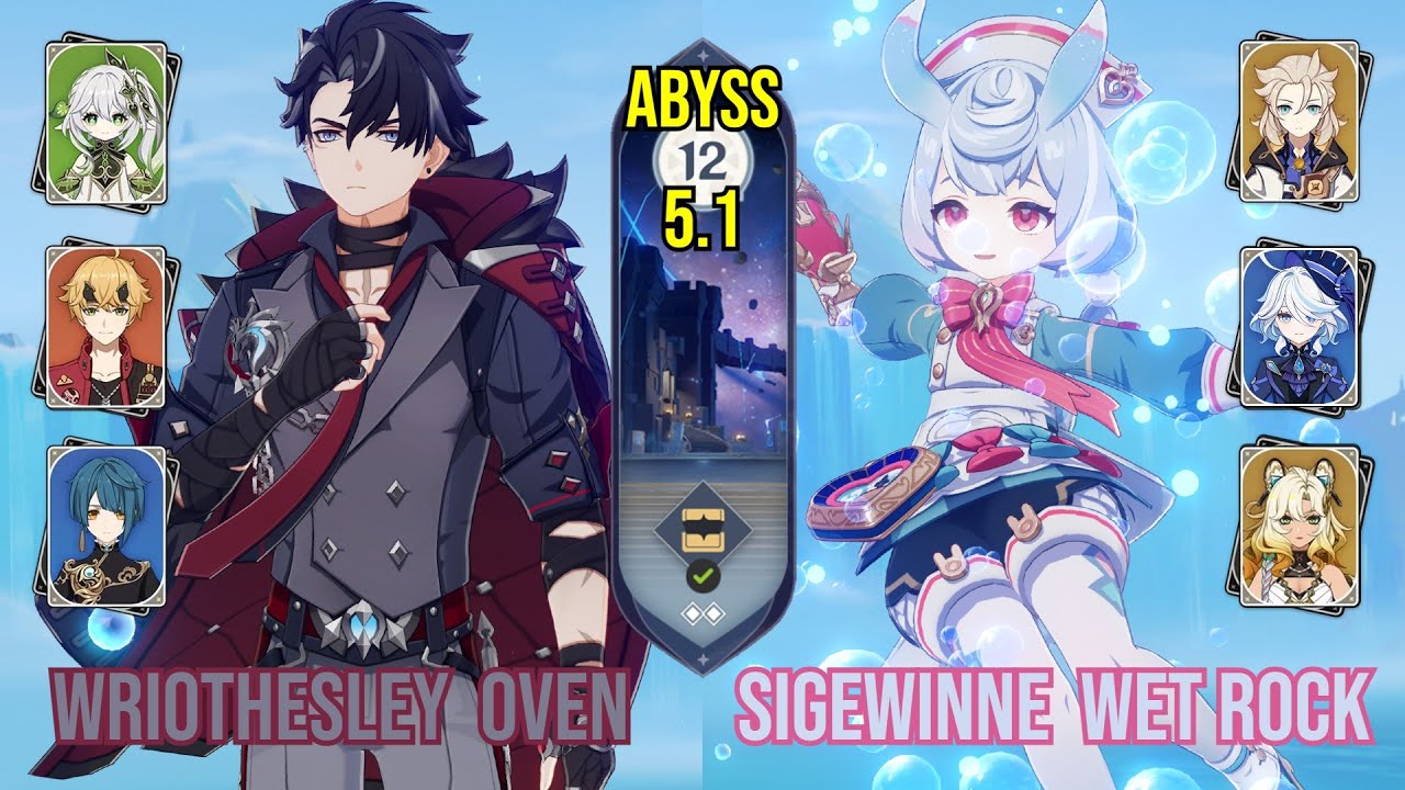C0 Wriothesley Oven & C0 Sigewinne Wet Rock | Spiral Abyss 5.1 | Genshin Impact