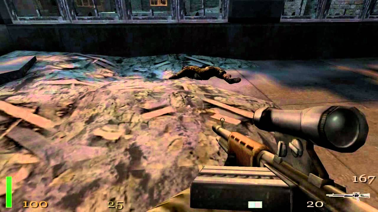 Return to castle Wolfenstein mission 4 part 3 ( trainyard ) with secrets